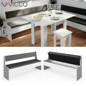 Banco de almacenamiento vicco 167cm banco de cocina blanco para mesa comedor - Imagen 1 de 7