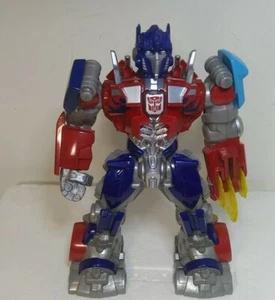 Hasbro Optimus Prime works Sound Talks Revs Lights up 11" #31764 Photos Descript - Picture 1 of 7