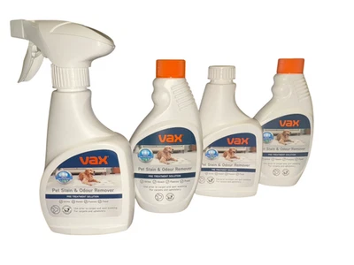 Vax Pet Stain & Odour Remover Pre Treatment Carpet Solution with Nozzle Pack x4 - Image 1 of 3
