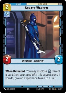 x3 Senate Warden C Star Wars Secrets of Power M/NM - Picture 1 of 1