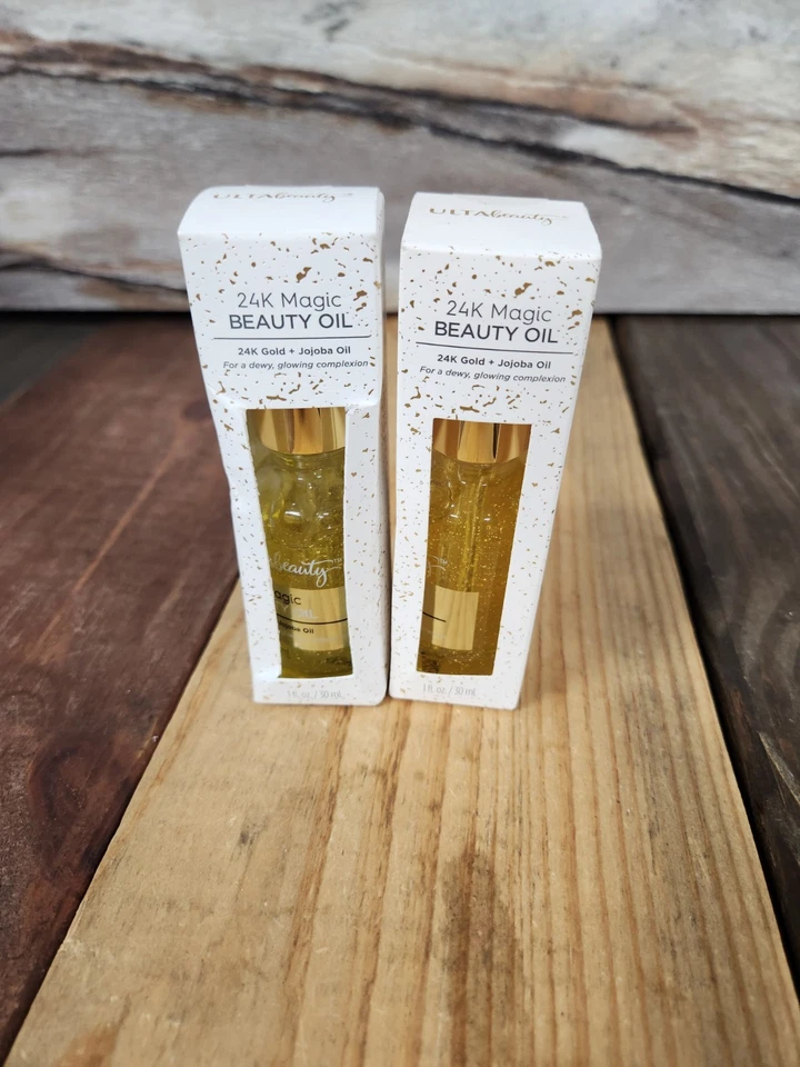 Aceite de Jojoba 2PK Ulta Beauty Oro 24K Magic Beauty 1 OZ cada uno NUEVO Foto 1 de 1