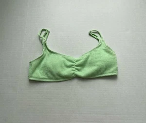Cotton On Body Swimsuit Top Small Green Womens Petite V Neck Spaghetti Strap - Picture 1 of 3