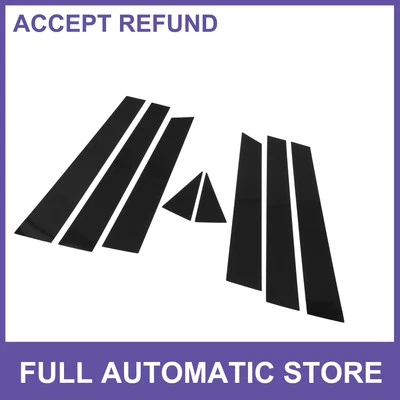 Borde de ventana pilar puerta 8 piezas para Nissan Murano 2009-2015 negro nuevo Foto 1 de 4