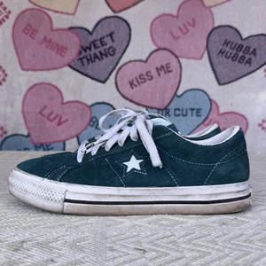 Size 8 - Converse One Star Pro Low Midnight Turquoise - A03218C - Picture 1 of 10