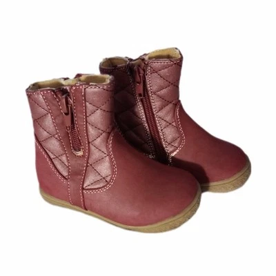 Rachel Shoes Maroon Quilted Boots sz 6 Little Girls Toddler - Image 1 of 4