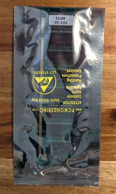 512MB PC-133 SDRAM Lei LES64408TA-7.5 - New Old Sealed Stock - Image 1 of 3