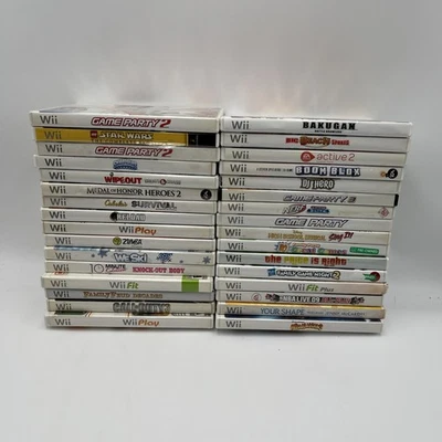 2010s Nintendo Wii Video Game Lot of32 Random Games Bundle Tested & Working - Image 1 of 3