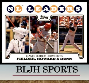 2008 Topps #298 Prince Fielder / Ryan Howard / Adam Dunn LL (1A6)