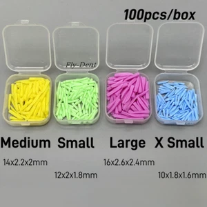 Cuñas de plástico desechables dentales restauración matriz contorneada interdental S/M/L - Imagen 1 de 19