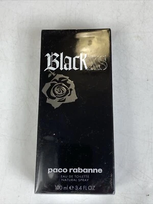 Black XS Men Paco Rabanne 3.4 OZ Eau de Toilette Colonia Spray Nuevo en CAJA 100 ml Foto 1 de 2