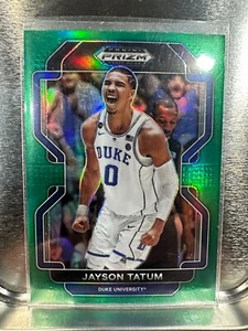 2022-23 PRIZMS GREEN JAYSON TATUM BOSTON CELTCIS PRIZM PARALLELS GE-1469 - Imagen 1 de 2