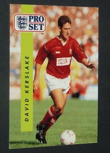 #305 DAVID KERSLAKE SWINDON TOWN FC ROBINS FOOTBALL CARD PRO SET 1990-1991