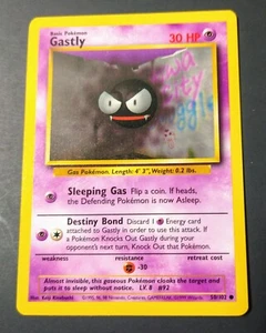 Pokemon Base Set WOTC Común - Gastly 50/102 - Casi Como Nuevo/Como Nuevo - Imagen 1 de 1