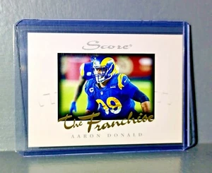 Tarjeta #18 de Aaron Donald 2021 Panini NFL Score the Franchise 1/1966 - Imagen 1 de 2