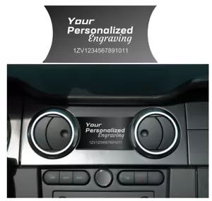 Engraved Dash Plaque Custom Fit for 05-09 Mustang, GT, Saleen, Roush, GT500 - Bild 1 von 5