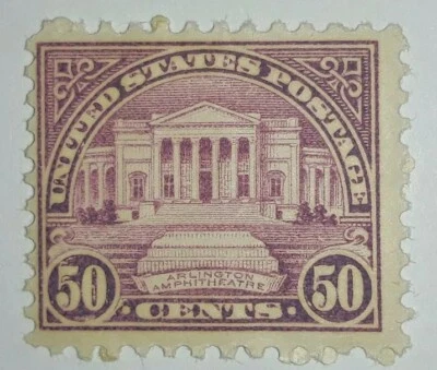 Sellos de viaje: estampillas de Estados Unidos de 1931 # 701 como nuevas sin bisagra 50 centavos anfiteatro Arlington Foto 1 de 4