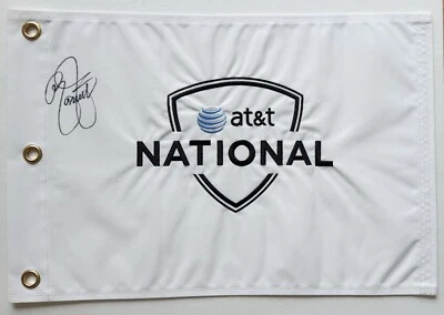 Rickie Fowler Signed AT&T National Pin Flag Embroidered PSA DNA LOA Autograph - Image 1 of 2