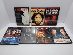 Lot 7 Movie Crime Scarface Serpico King Carlito Midnight City Sea Bronx DVD - Picture 1 of 11