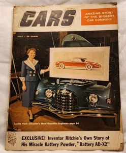 Vintage Cars Magazine July 1953 Lucille Pieti used - Picture 1 of 6
