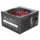 PC Power Supply 400W Silent Computer Parts ATX 24-Pin 12cm Red 9- Fan A GF0