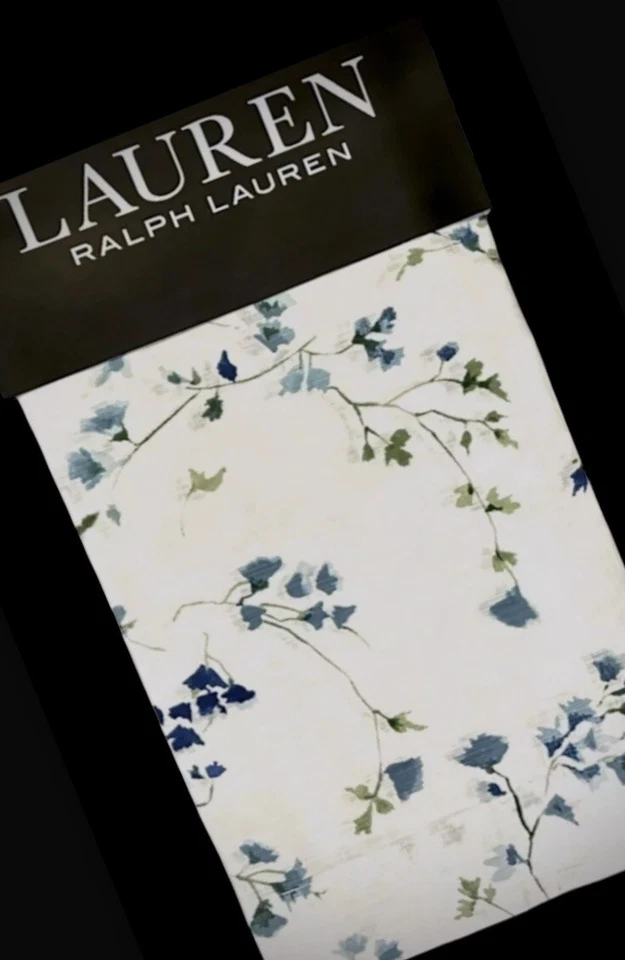 "2 paneles de cortina Ralph Lauren - Juego de 2 paneles de cortinas florales 50"" x 96"" ALGODÓN Nuevo" Foto 1 de 4