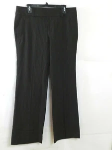 Old Navy Stretch Damen braun gestreift Anzughose Größe 14 Bootcut - Bild 1 von 5