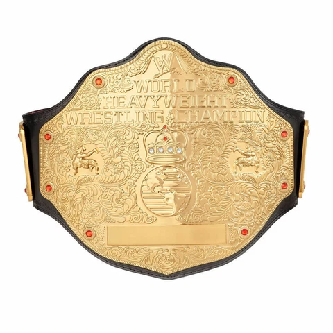 WWE WORLD HEAVYWEIGHT BIG GOLD CHAMPIONSHIP  BELT 2MM BRASS ADULT SIZE Cover