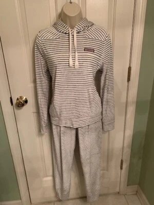 Vineyard Vines Martha's Vineyard Damas Conjunto de Sudadera/Pantalón a Rayas Tan Suave Talla S Foto 1 de 4