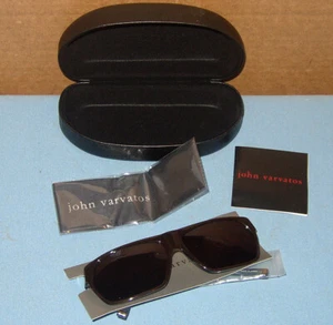 Seltene 2016 John Varvatos V765 Unisex Sonnenbrille braun & Horn Japan **neu + Etui** - Bild 1 von 11