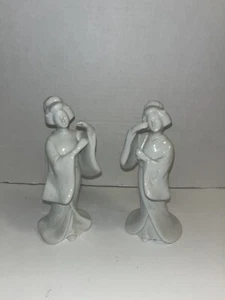VTG 1970’s Homeco Geisha Girl Porcelain Figurine’s Set of 2 Approx 7” Tall EXC - Picture 1 of 8