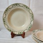 Assiettes Creuses Service Thérèse De Sarreguemines En Terre De Fer 1900s