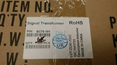 (10 piezas) Inductor fijo SC75-101 SMD 100uH 0,72 A 0,43 ohmios 1 KHz ROHS Foto 1 de 4