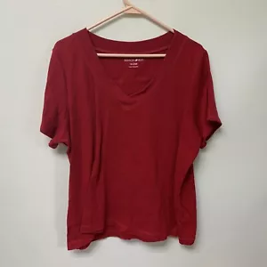 Fashion Big Womens 18/20W V-Neck Shirt Short Sleeve Top - Picture 1 of 3