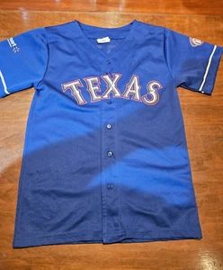 Texas Rangers Trikot Youth Large blau #1 Elvis Andrus Jersey - handsigniert! - Bild 1 von 3