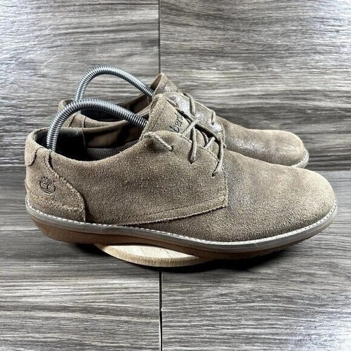 Scarpe Oxford da viaggio Timberland da uomo front country taupe scamosciate 3 occhielli semplici taglia 9