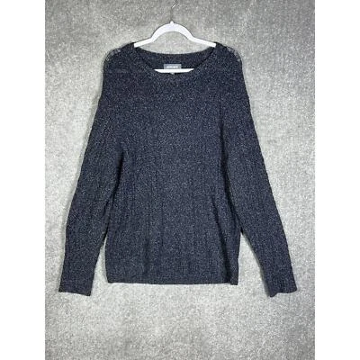 Suéter masculino Bonobos mistura de lã malha cabo tamanho XL slim fit manga longa azul branco - Imagem 1 de 4