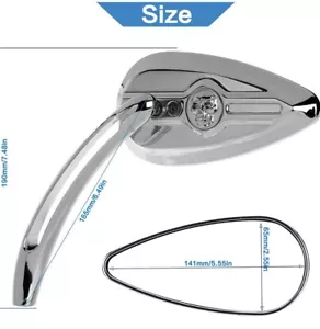 Espejos retrovisores cromados calavera para Harley Davidson XL1200L XL883 XL Sportster - Imagen 1 de 10