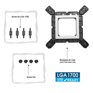 Befestigungshalterung für Vetroo Wasserkühler V240 V360 auf Intel LGA 1700 Halterung - Bild 1 von 6