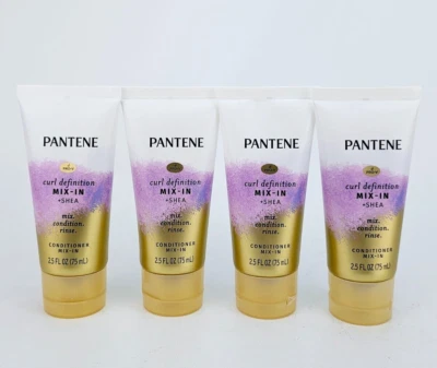 Pantene Pro V Curl Definition Shea Conditioner Mix In 2.5 oz Each Lot of 4 - Image 1 of 4
