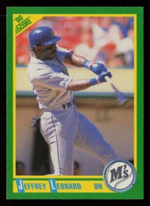 1990 Score Jeffrey Leonard #98 Seattle Mariners Baseball Card - Picture 1 of 2
