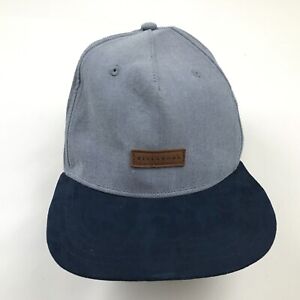 Billabong Hat Cap Snapback Gray Navy Blue Youth Adjustable Casual Kids Boys