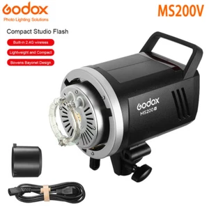 US Godox MS200V 2.4G Wireless Bowens Studio Compact Flash Light Strobe Monolight - Picture 1 of 9