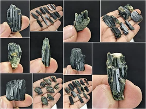 Actinolith Proben natürliche Kristalle Mineral Zagi Berge Pakistan 28 Stck. 234g - Bild 1 von 16