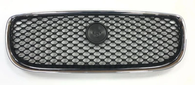 Genuine Jaguar XE Chrome With Matte Black Mesh Front Radiator Grille - T4N10517 - Image 1 of 4