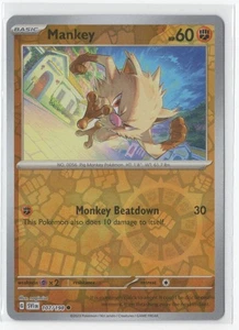 Pokemon Scarlet & Violet 107/198 Mankey Reverse Holo - Picture 1 of 1