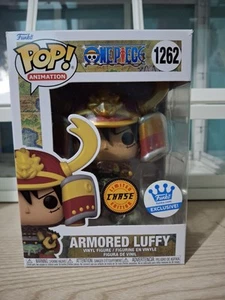 Funko Pop Armored Luffy #1262 Funko Shop Exclusive Chase w/ soft Protector - Picture 1 of 7