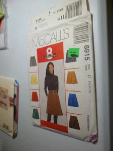 McCall's 8915 Misses Skirts & Belt Pattern - Size 10-14 - Picture 1 of 1