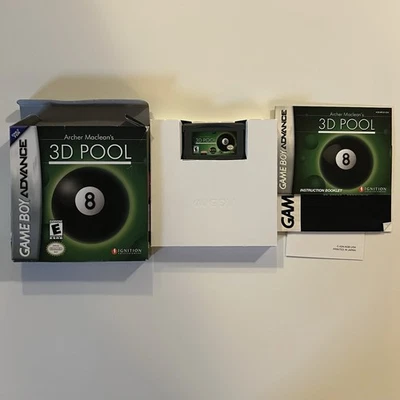 Archer MacLean's 3D Pool (Nintendo Game Boy Advance, 2004)  CIB TESTED - Image 1 of 4