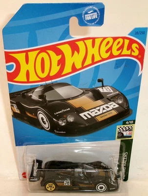 Hot Wheels 2023 1:64 HW Retro Racers 4/10 negro Mazda 787B Dollar General Foto 1 de 4