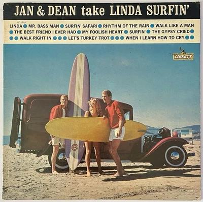 JAN & DEAN Take Linda Surfin’ MONO Vinyl Lp 1963 Liberty Records LRP-3294 (VG+) - Image 1 of 4